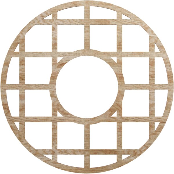 Ekena Millwork O'Neal Wood Fretwork Pierced Ceiling Medallion, Red Oak, 30"OD x 10 7/8"ID x 3/8"T CMWP30X30X0375ONRO - main